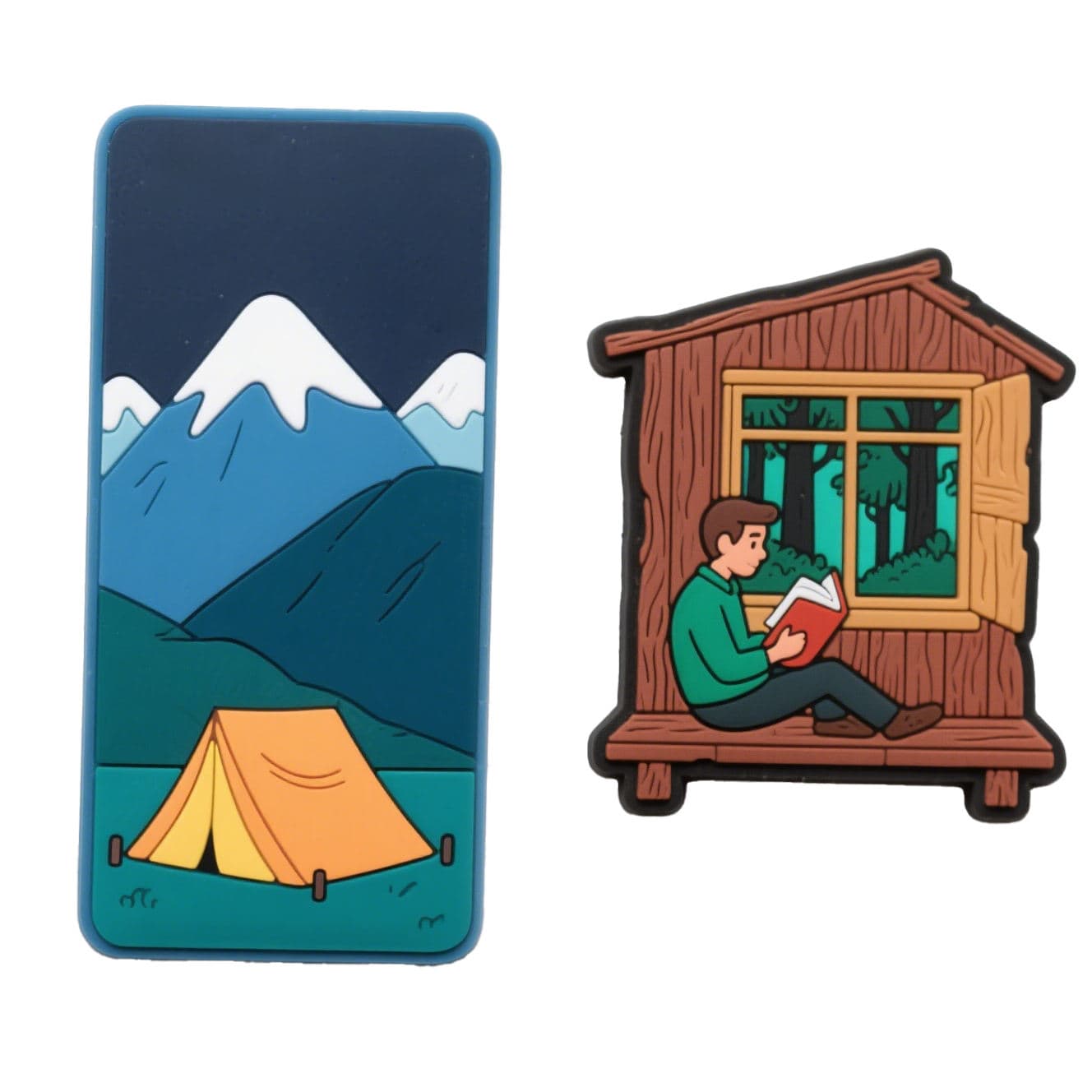 Custom camping and cabin PVC fridge magnets