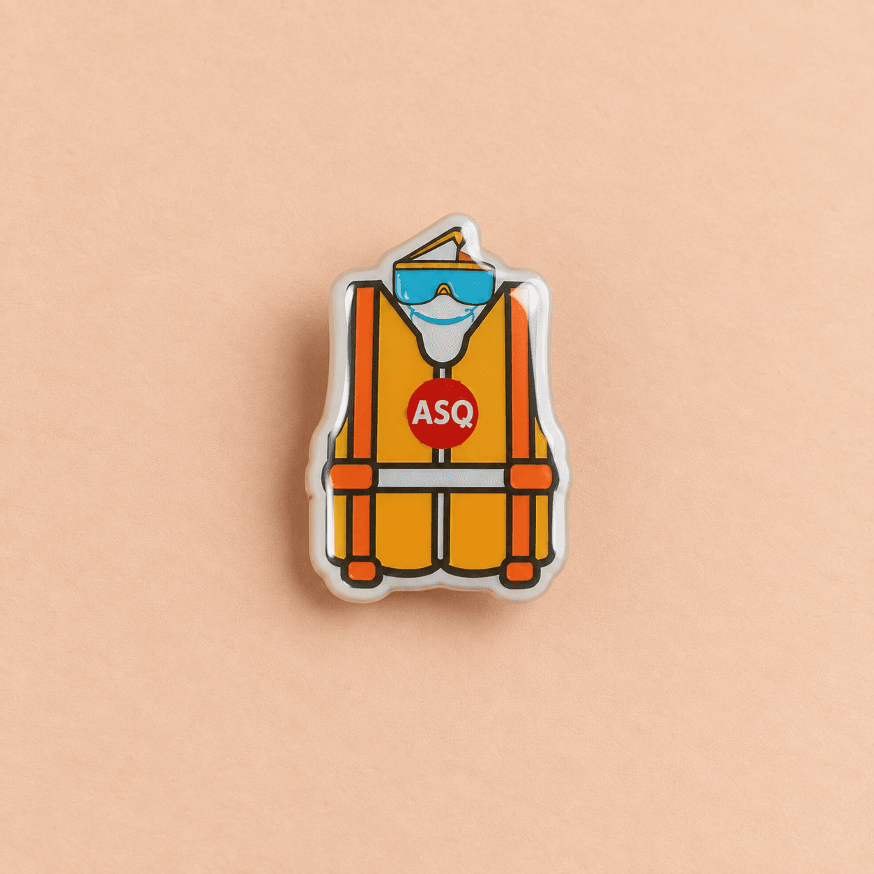 Printed pin badge example 4