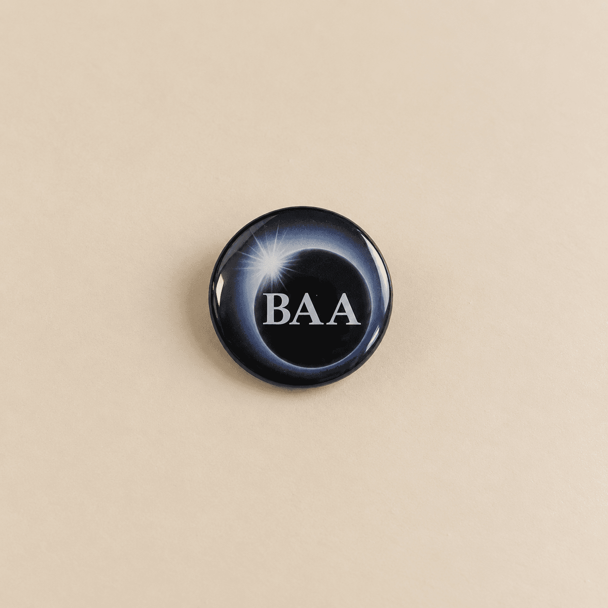 Printed pin badge example 5