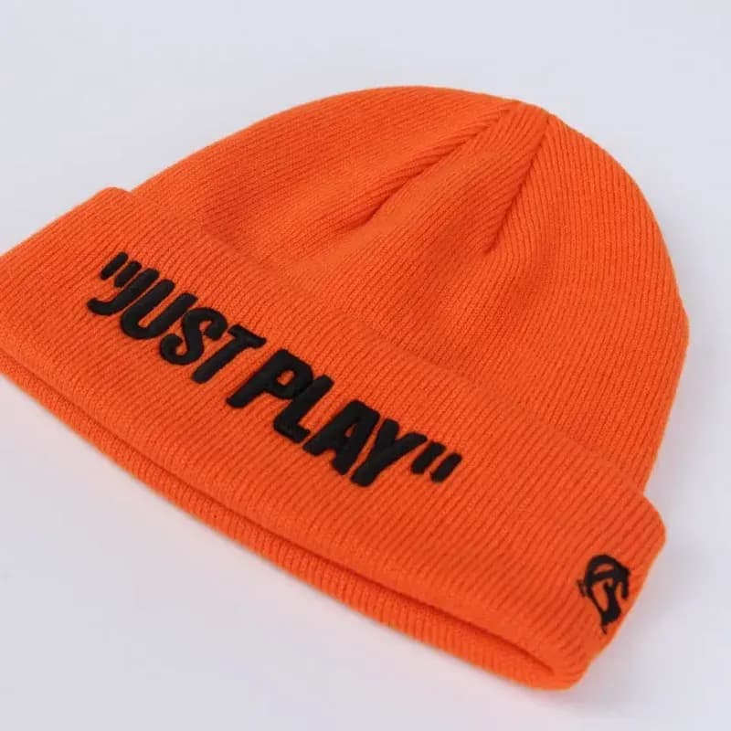 Custom embroidered logo beanie