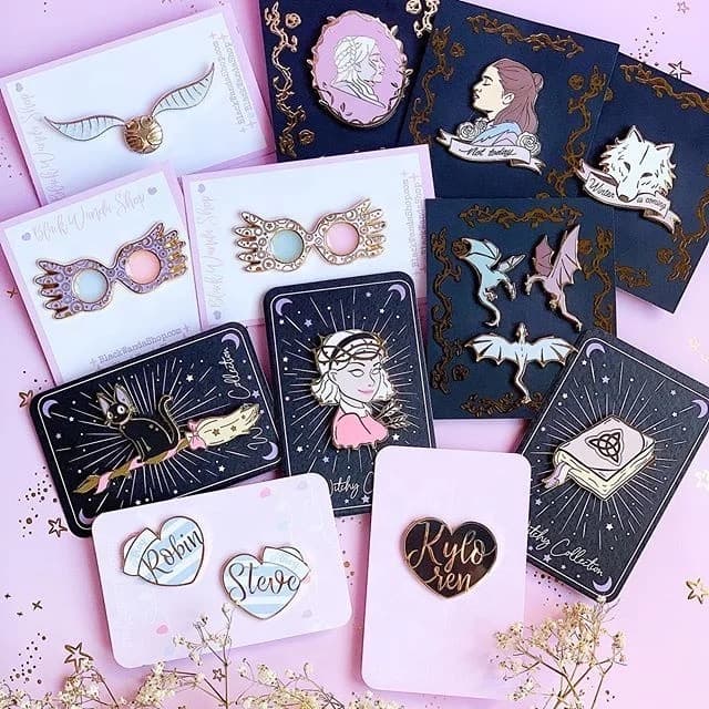 Hard enamel pin badges: custom badge group