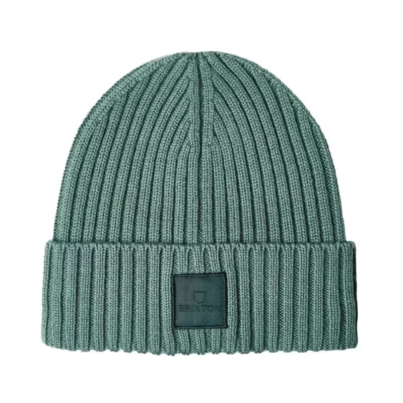Bespoke ribbed beanie with matching label logo