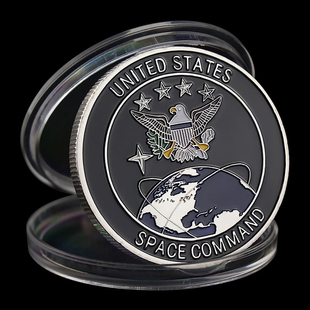 Black enamel custom coin