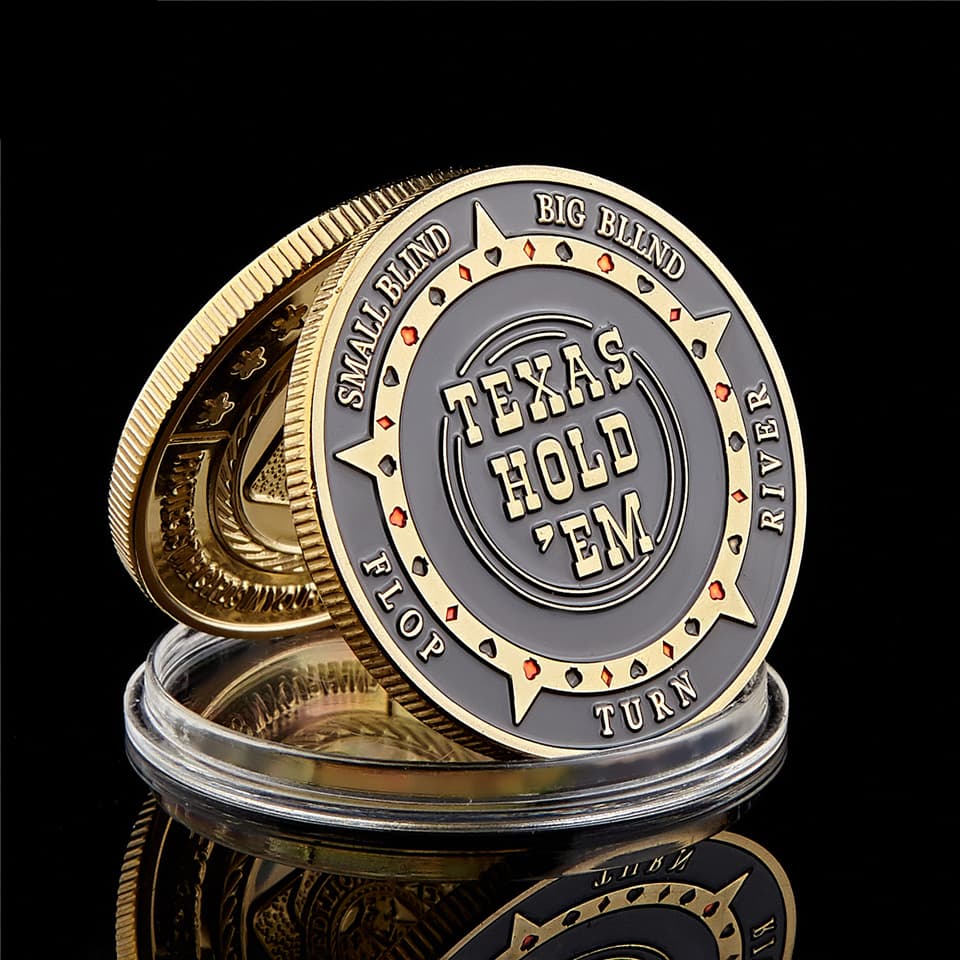 Challenge coin with enamel plating