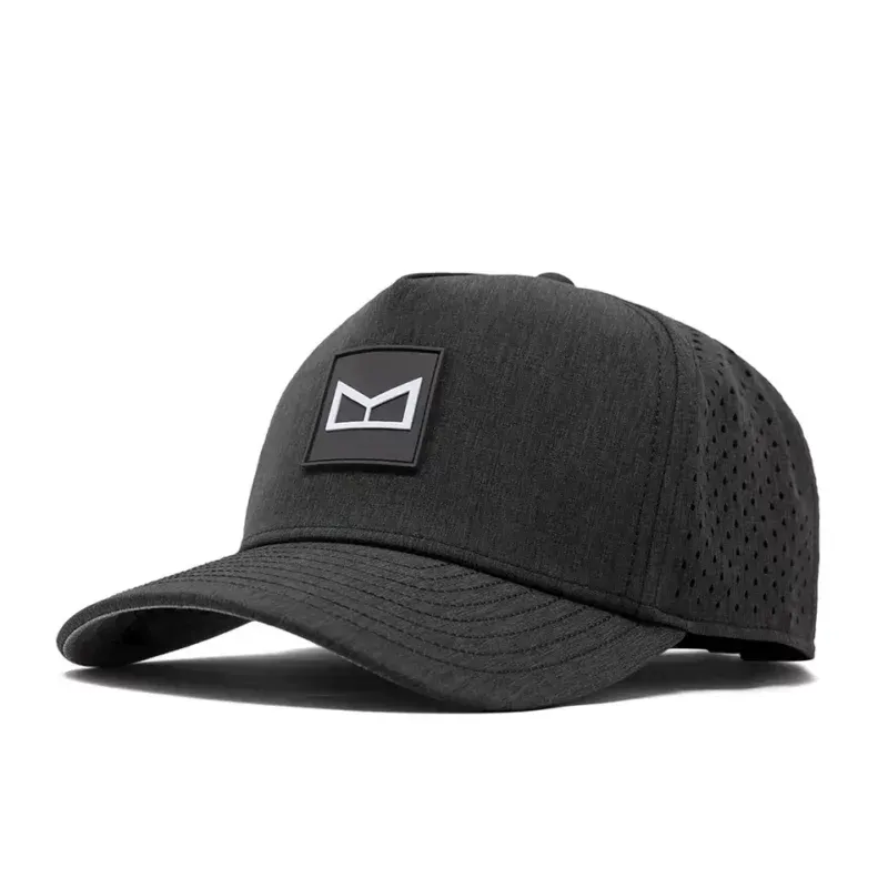Custom baseball hat with embroidered patch logo