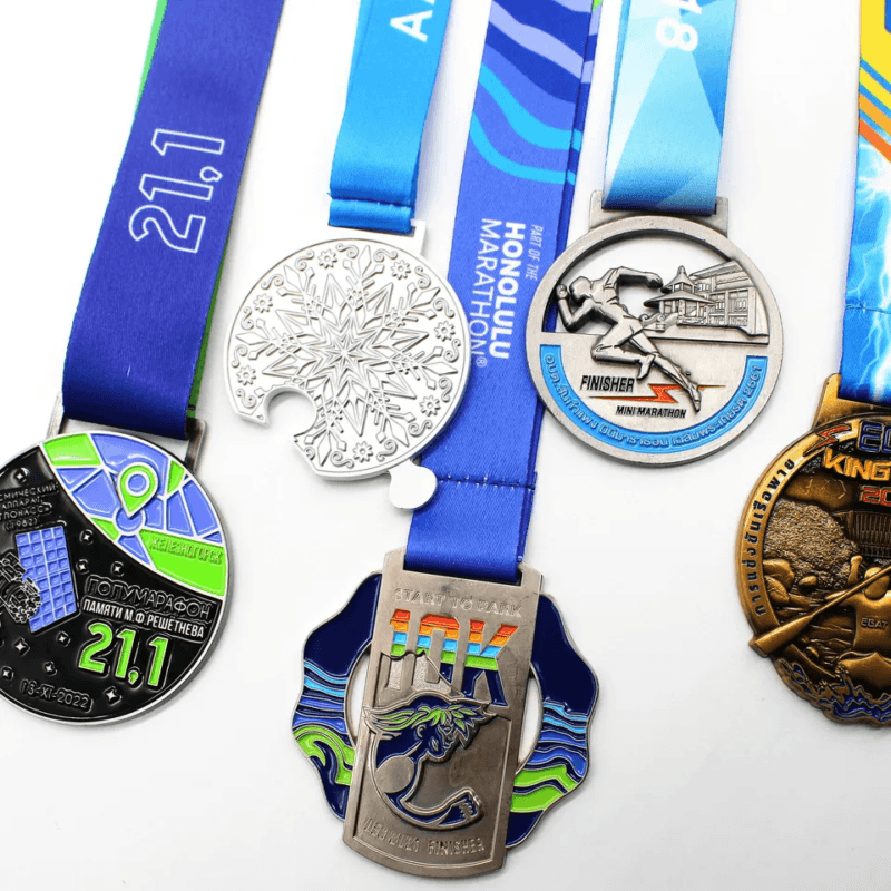 Custom made fun run medals
