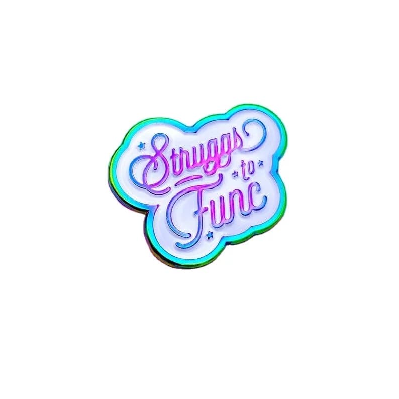 Rainbow plated pin badges from the live page: custom-made rainbow plated pins