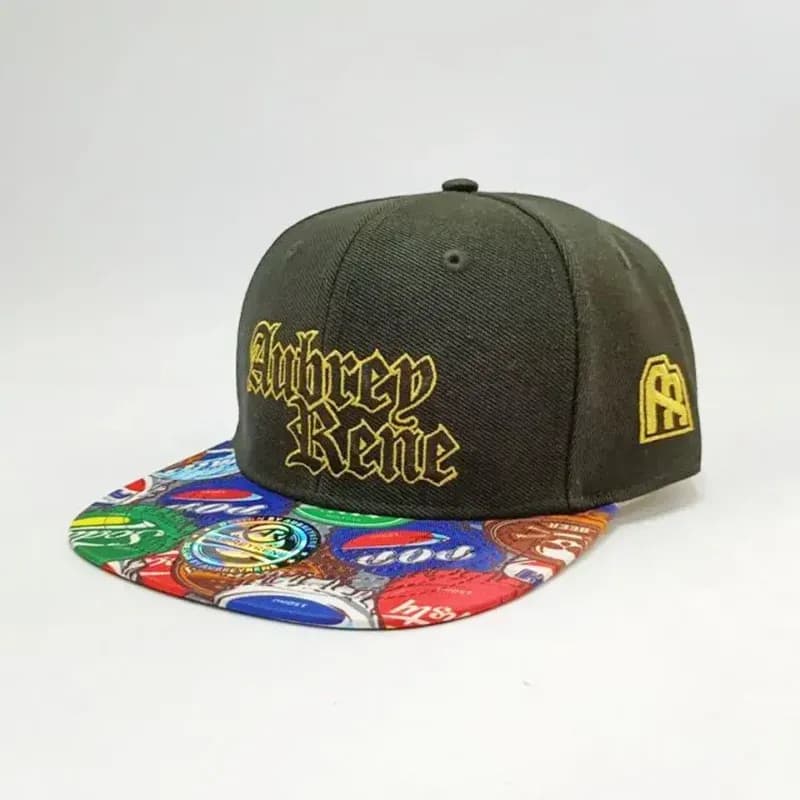 Custom snapback with printed peak