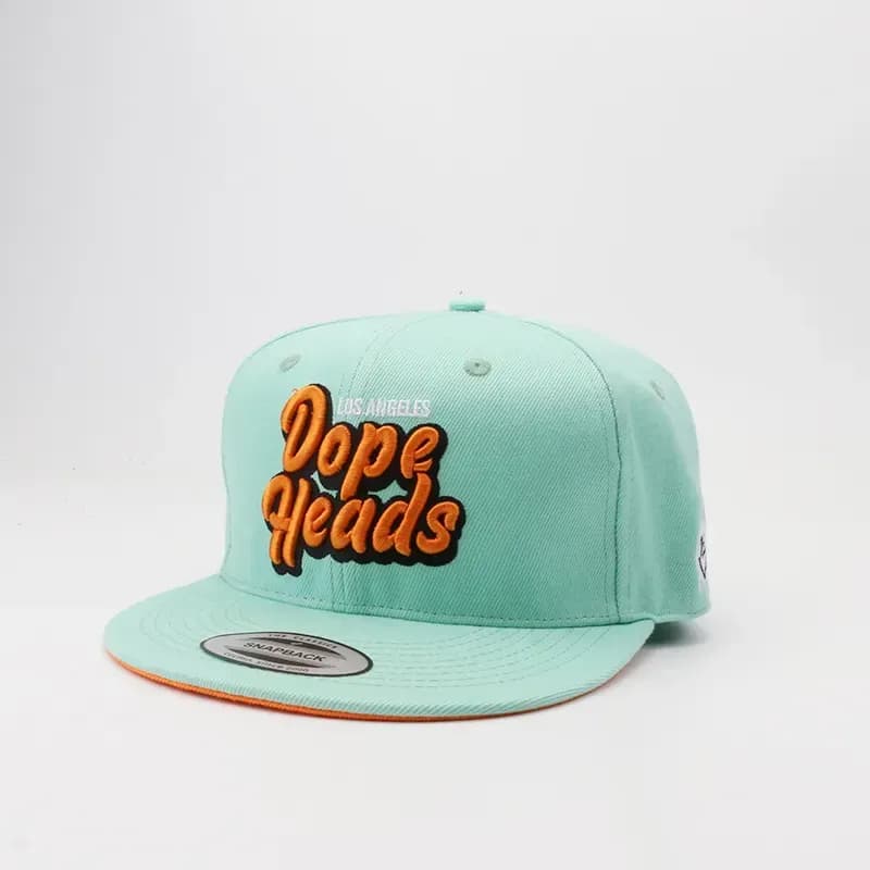 Embroidered snapback with bold logo