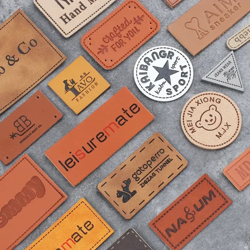 Leather patches: fully bespoke patches