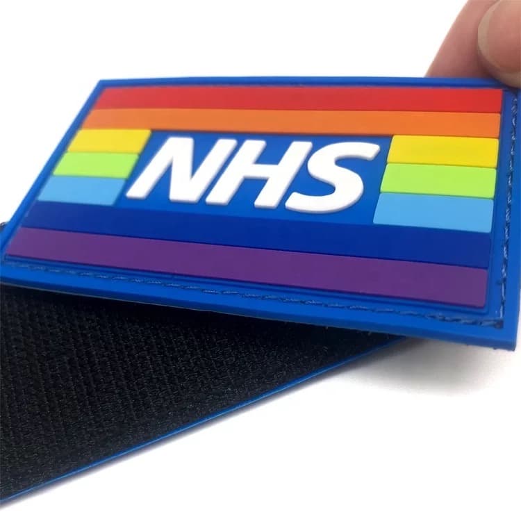 PVC rubber patches from the live PVC Rubber Patches page: NHS velcro patch