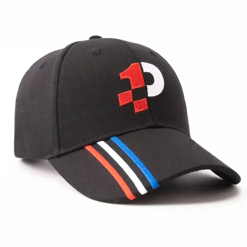 Racing team embroidered hat with logo