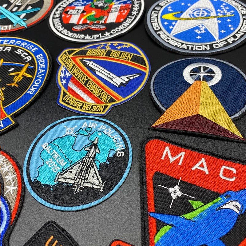 custom patches with vivid colours