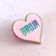 fashion rainbow plated pin on badge