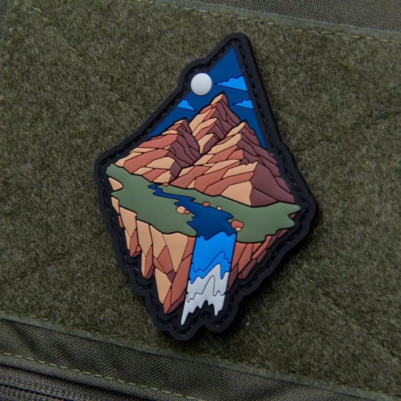 high quality raised pvc badges for clothing