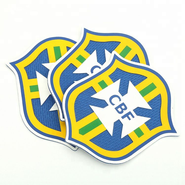 sports team pvc patches for clothing