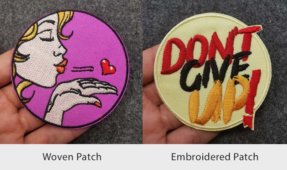 woven vs embroidered patches