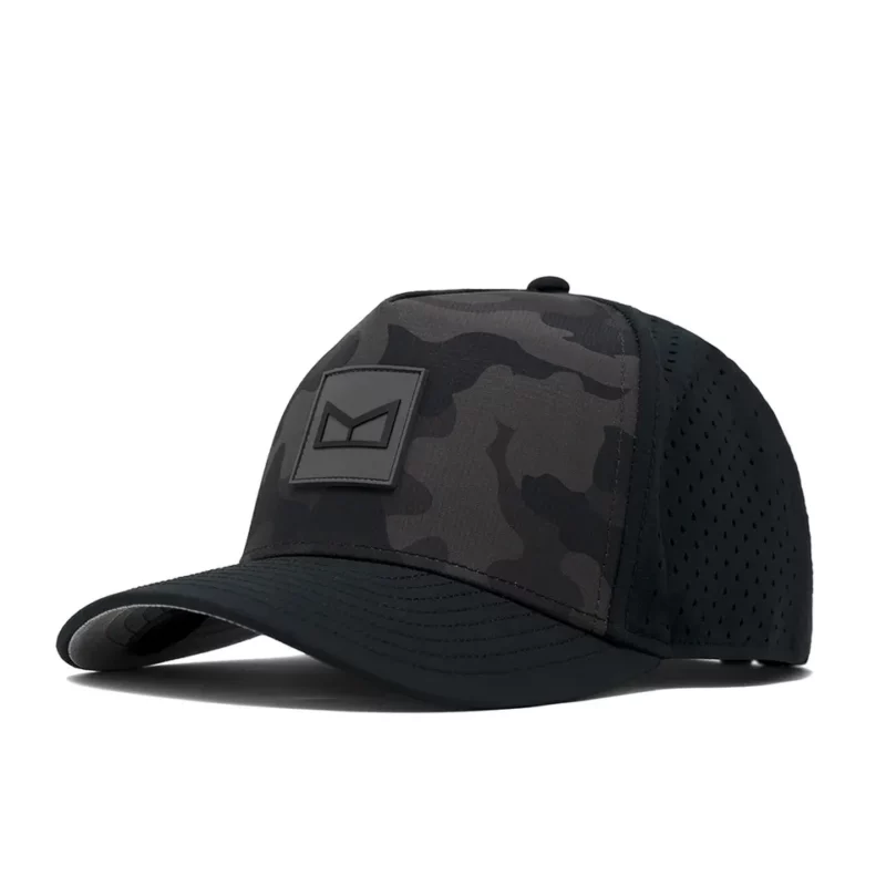 camo baseball hat with embroidered patch